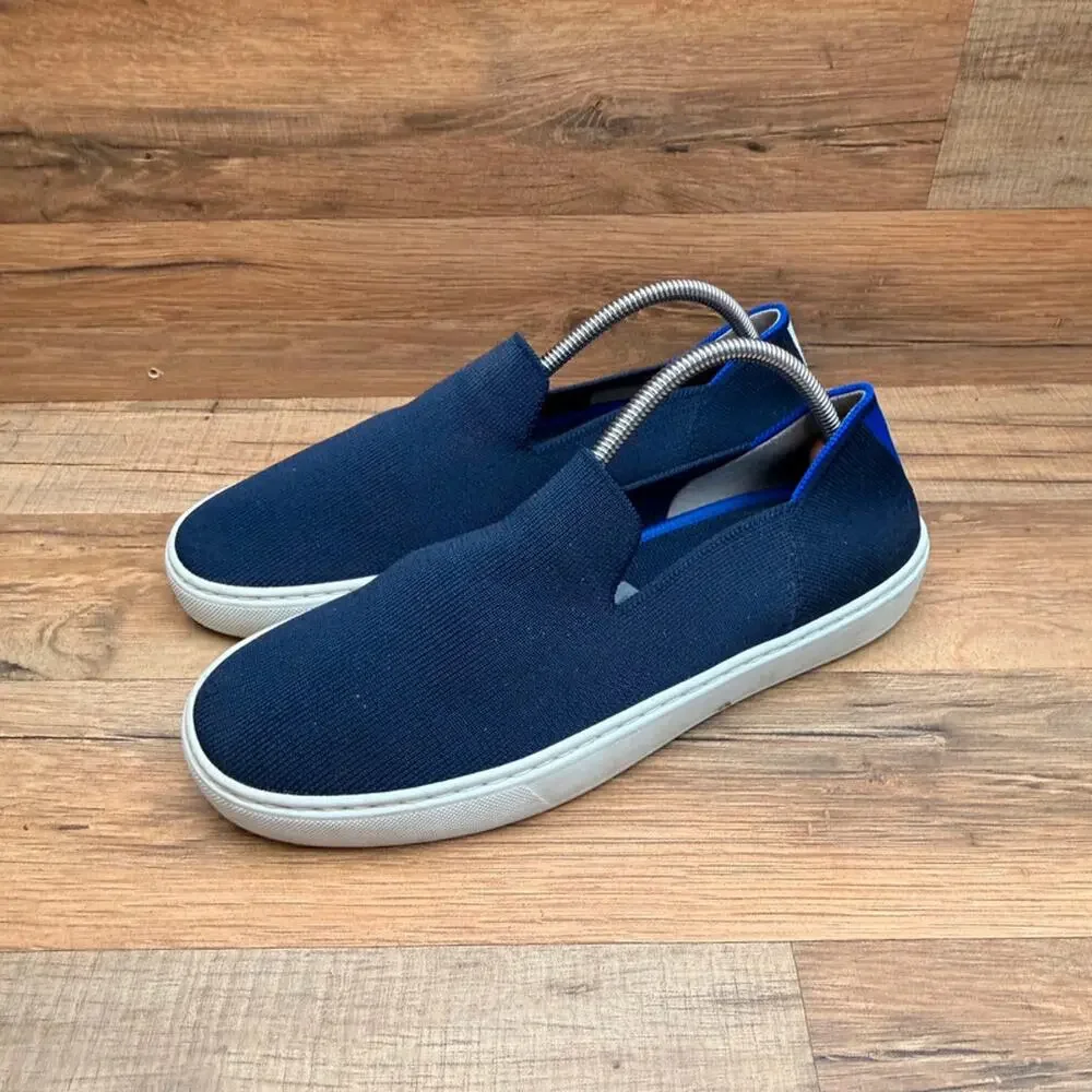 Rothy's  Women's Size 8 The Original Slip On Sneakers blue  Shoes Low Top